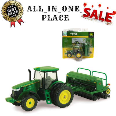 john deere toy tractor with drill
